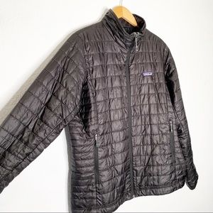 Patagonia Womens Nano Puff Jacket Size XL Black Lightweight Travel Style 8421